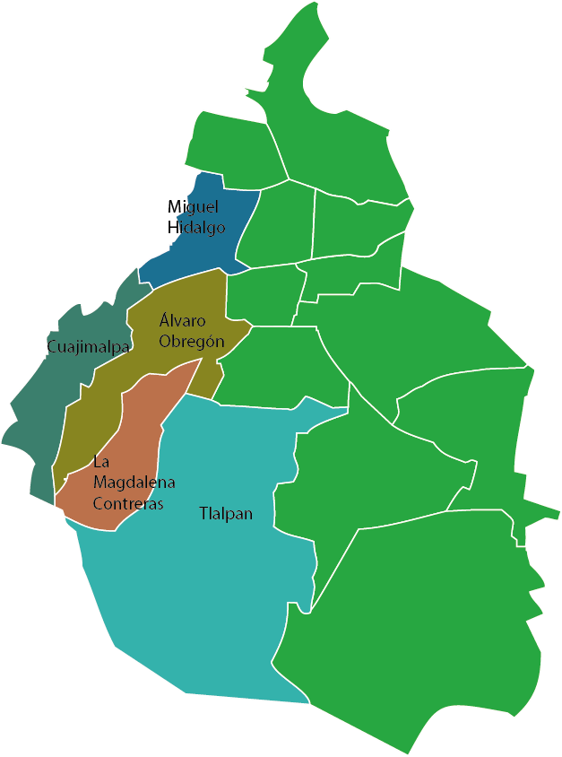 Tlalpan Ciudad De Mexico Mapa